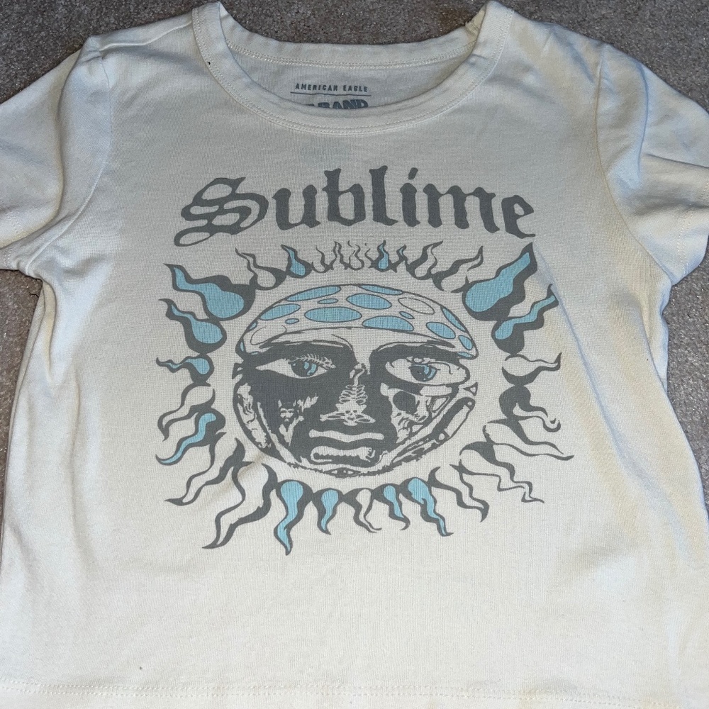 Cropped band tee